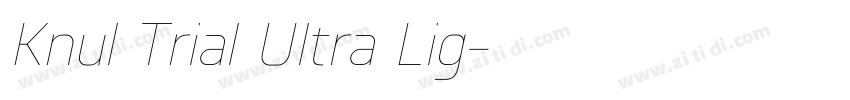 Knul Trial Ultra Lig字体转换